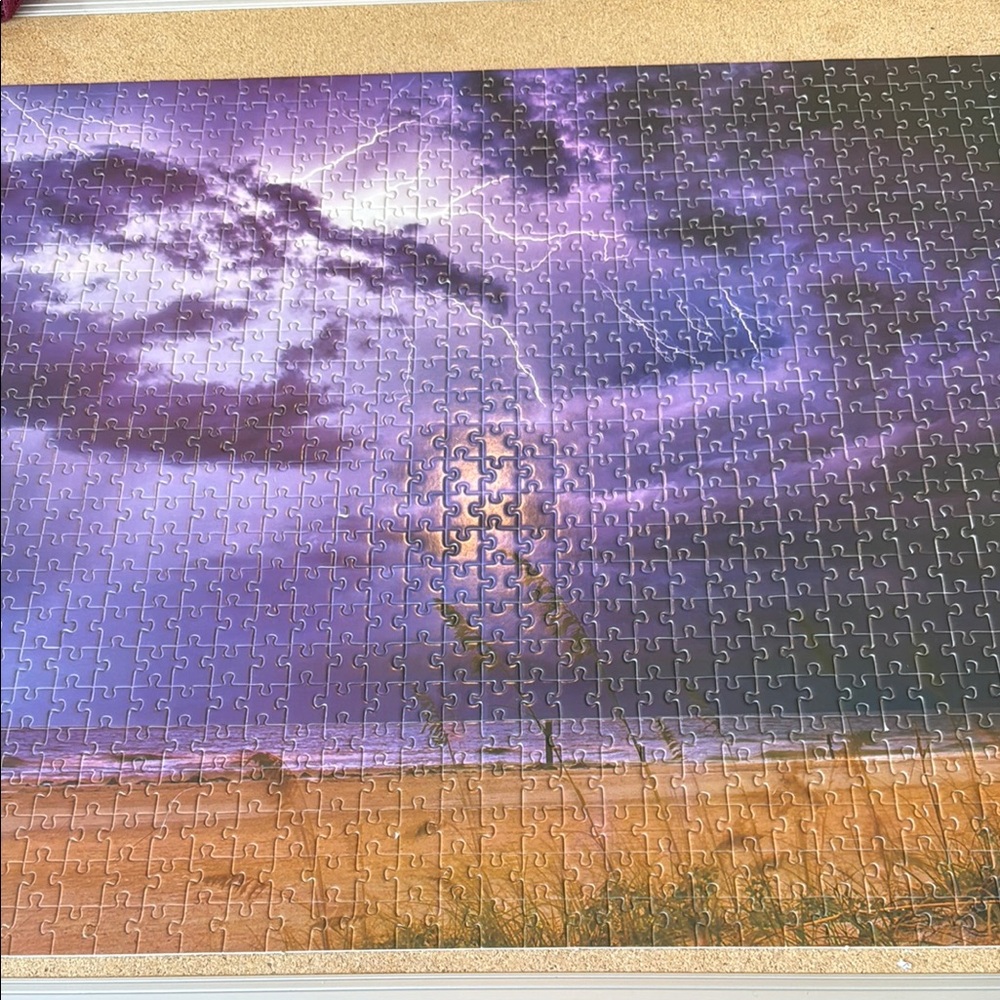 Purple  Stormy Sky Puzzle